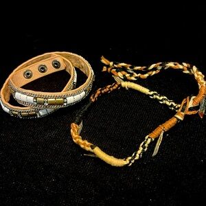 2 wrap style bracelets